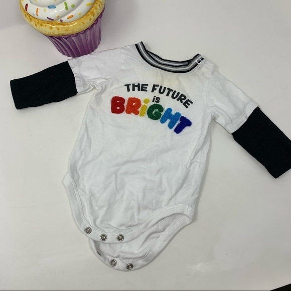 Rainbow Colors Bright Future Onesie - Picture 1 of 5